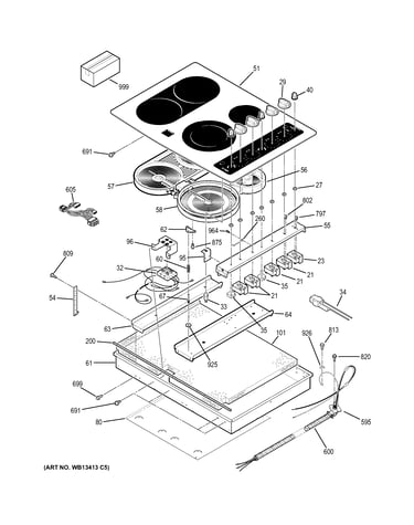 Control panel & cooktop