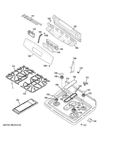 Control panel & cooktop
