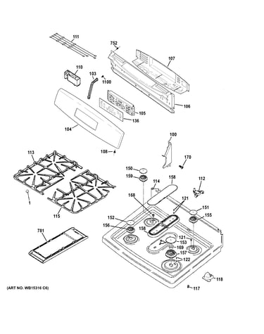 Control panel & cooktop