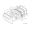 GE JGS968SH4SS door diagram