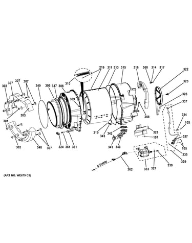 Tub & motor