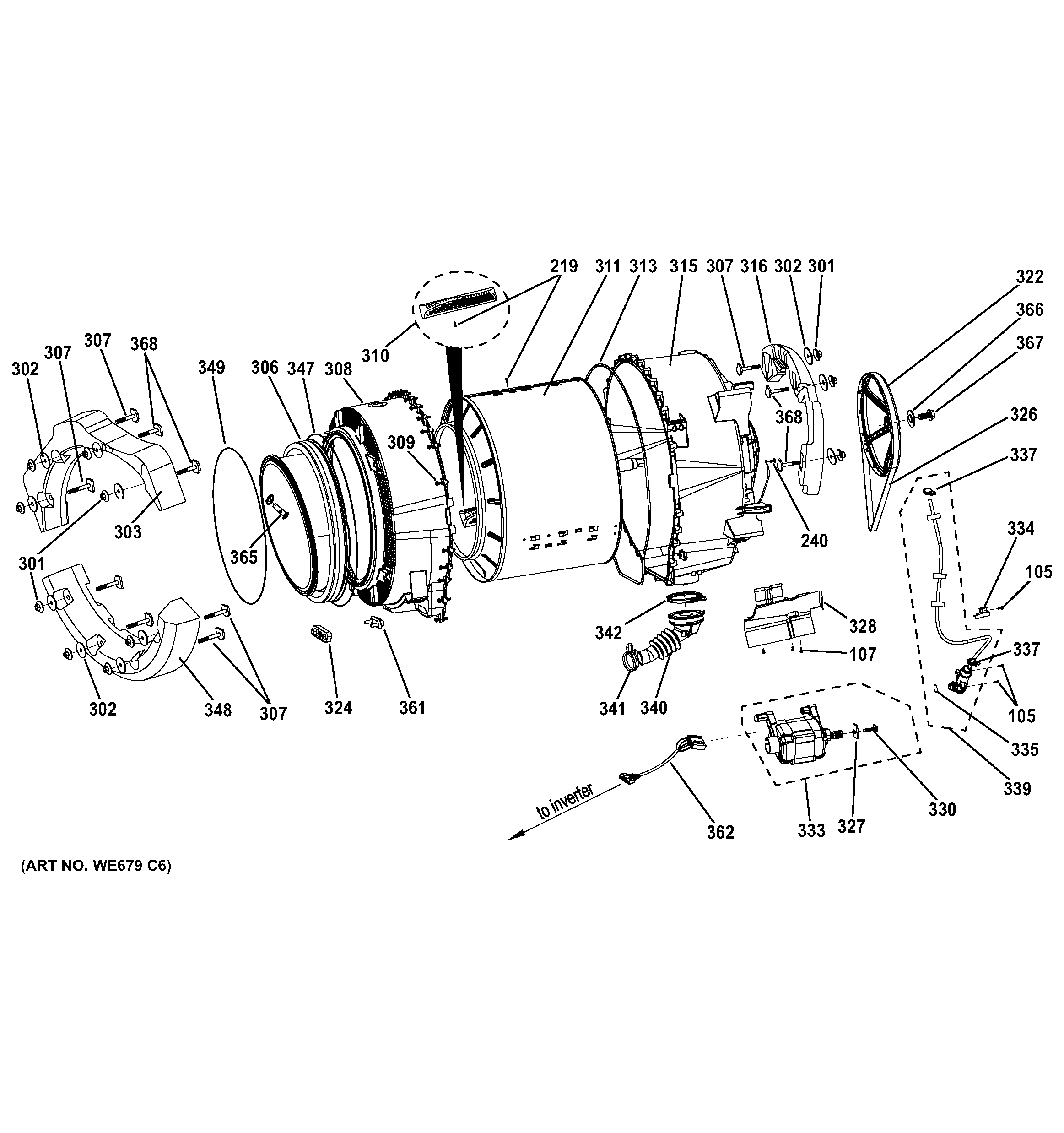 Tub & motor