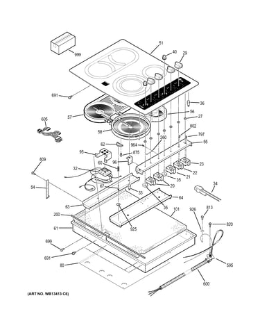 Control panel & cooktop