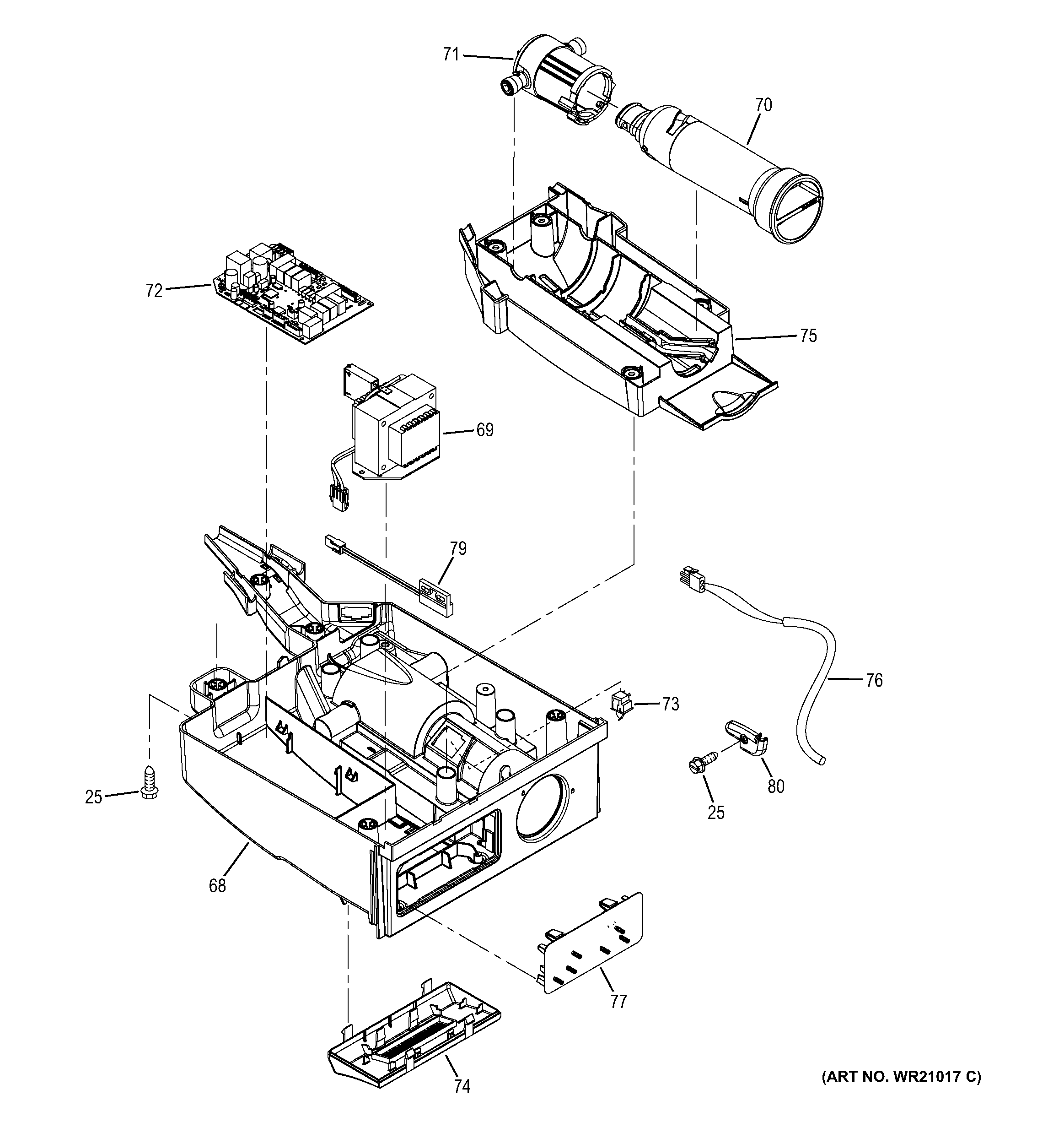 Control panel parts