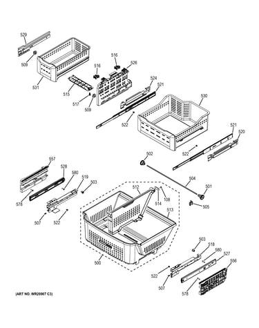 Freezer shelves