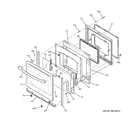 GE JB640SF3SS door diagram