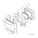 GE JB690DF2BB door diagram