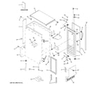 GE ZDIS15SSHALH cabinet, liner & door parts diagram