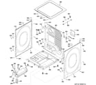 GE GFDS265EF0MC cabinet & top panel diagram