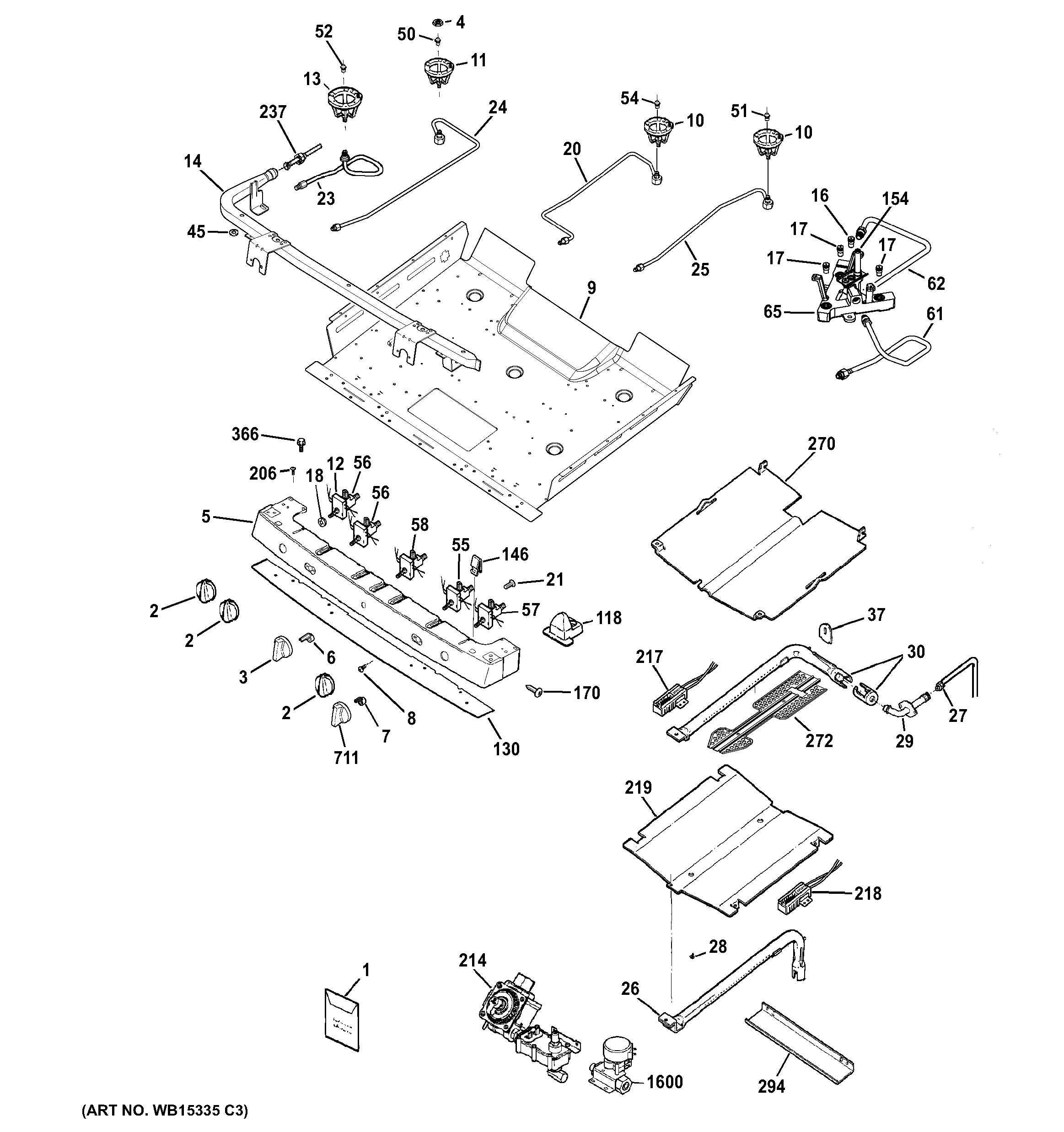 Gas & burner parts
