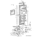 GE BISB42EKB freezer door diagram