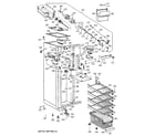 GE BISB42EKB freezer section diagram