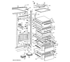 GE BISB42ELD fresh food section diagram