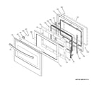 GE JCK5000DF2BB door diagram