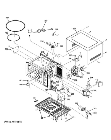 Oven cavity parts