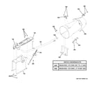 GE GHDS365GF1MC gas valve & burner assembly diagram