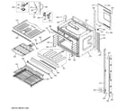 GE PT7550DF2BB upper oven diagram
