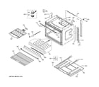 GE JT3500DF2CC lower oven diagram