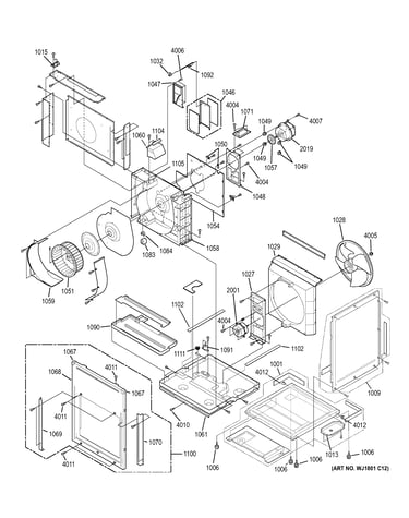 Motor, heater & base pan parts