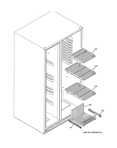 Freezer shelves