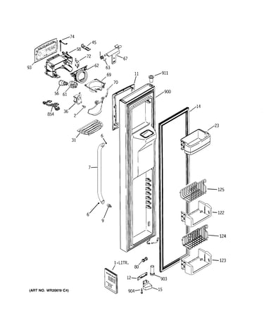Freezer door