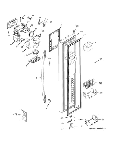 Freezer door