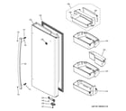 GE GFE27GSDASS fresh food door - rh diagram