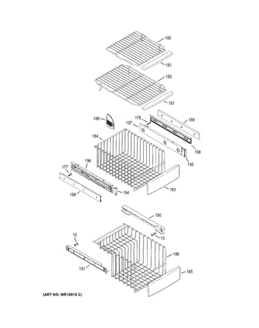Freezer shelves