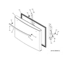 GE DFE28JGHCBB freezer door diagram