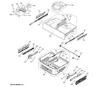 GE DFE28JGHCBB freezer shelves diagram