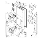 GE PFE28RSHESS dispenser door diagram