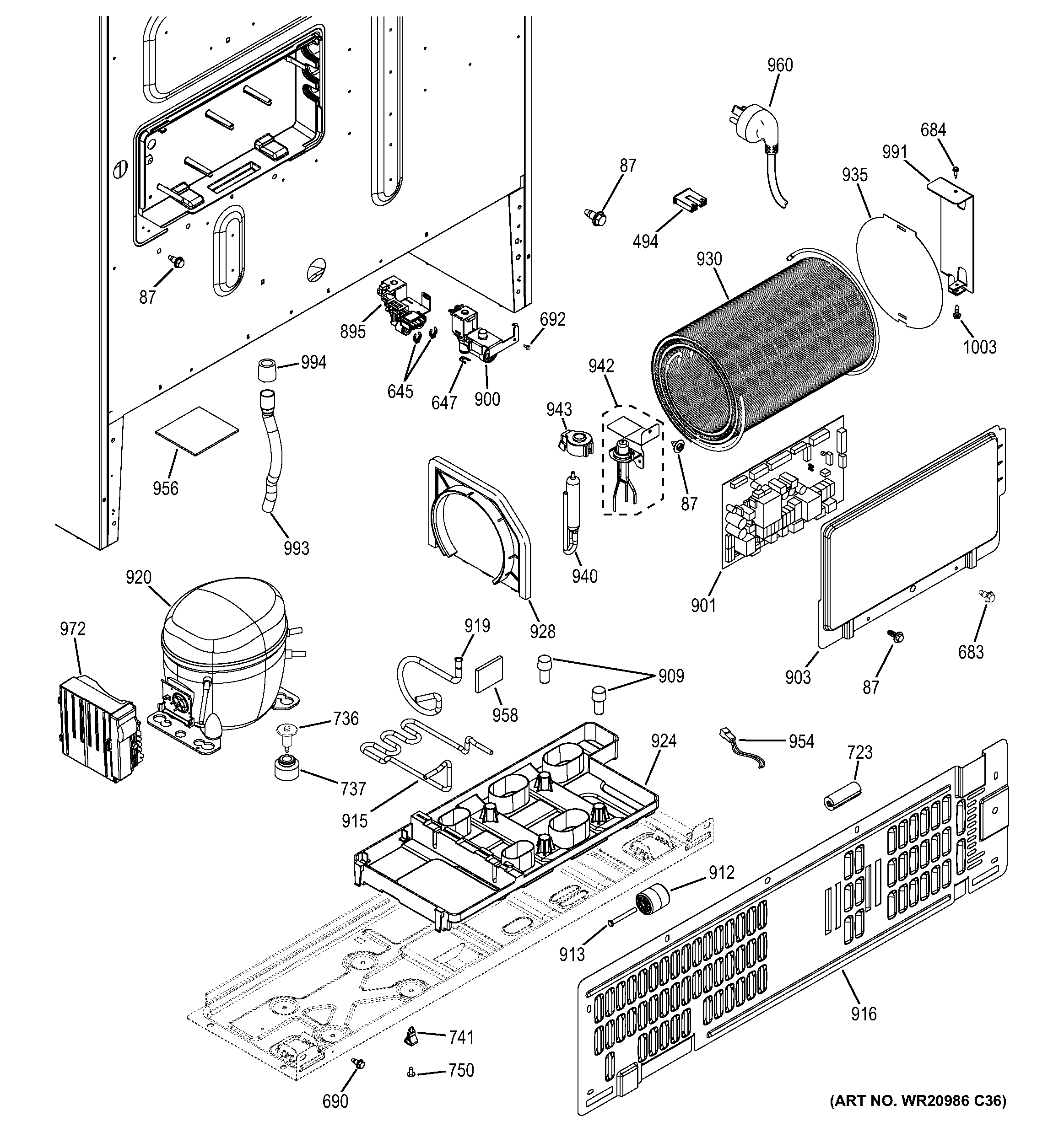 Machine compartment