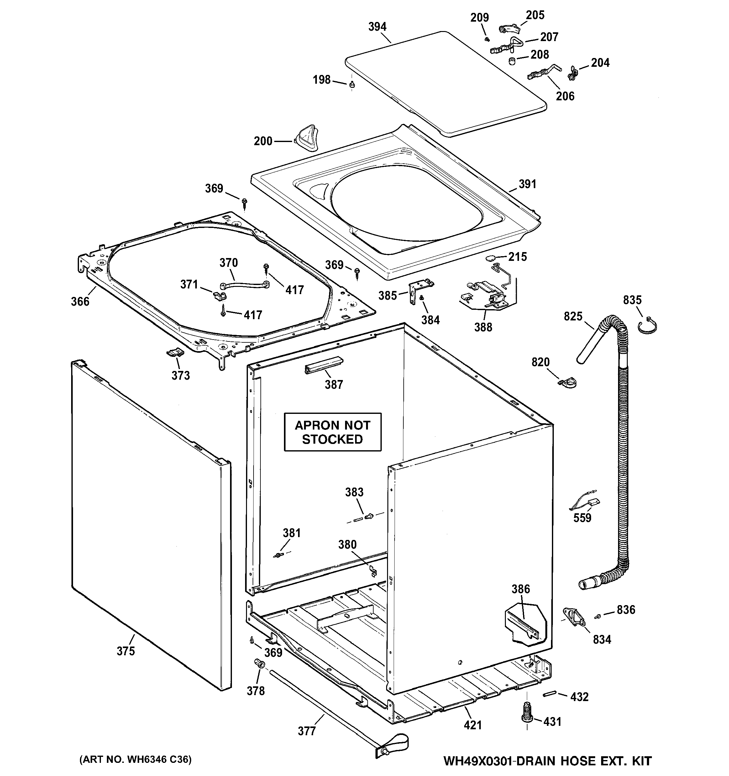 Cabinet, cover & front panel