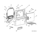 GE GTDS560GF4WS front panel & door diagram