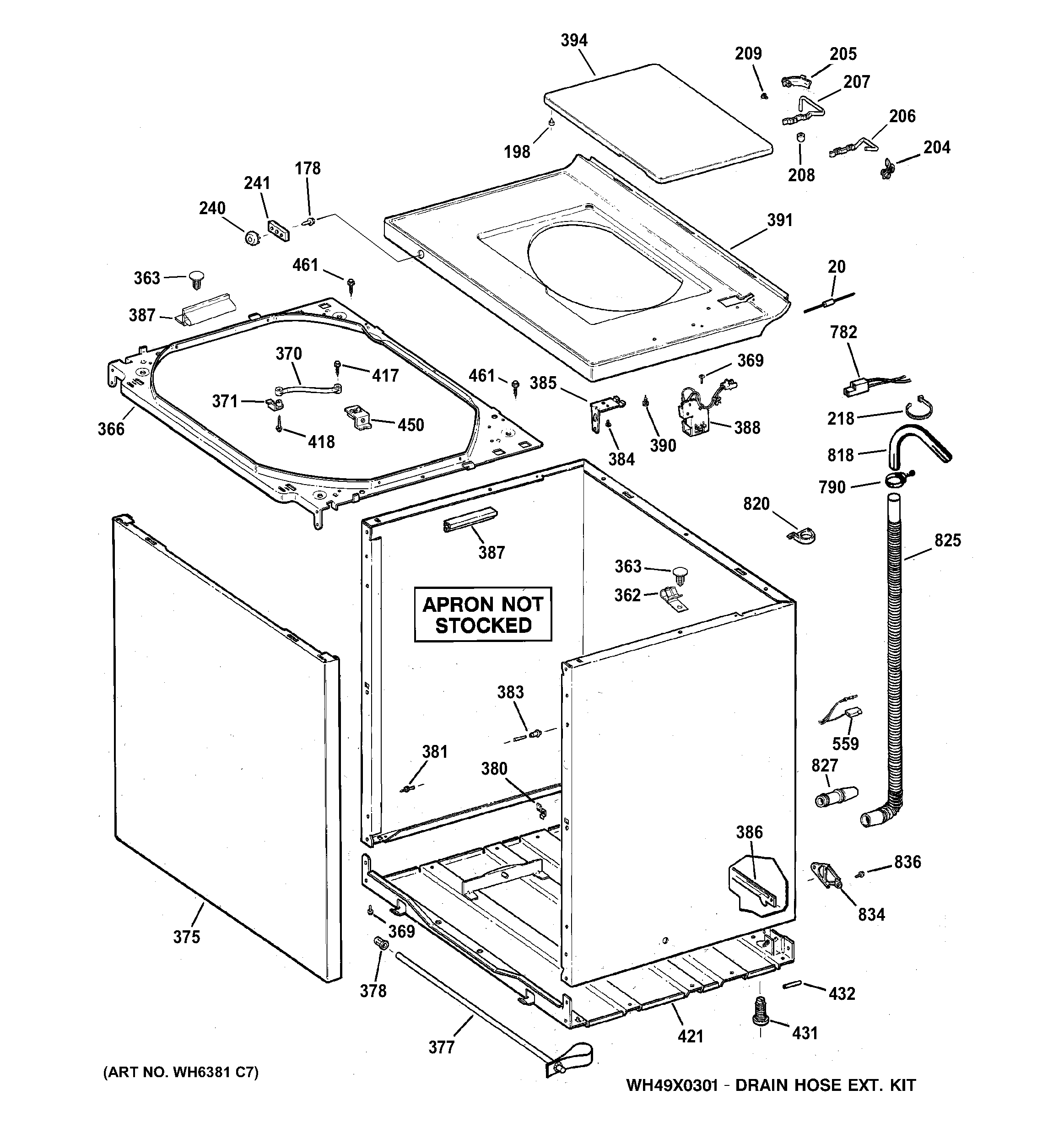 Cabinet, cover & front panel