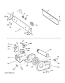 Backsplash, blower & drive assembly