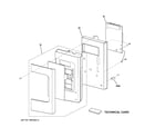 GE JVM3150RF1SS control parts diagram