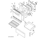 Hotpoint RB720DH2BB door & drawer parts diagram