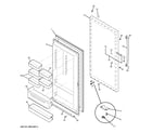 GE FUM21DHRBWW door diagram