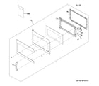 GE JVM6177DF1WW door parts diagram