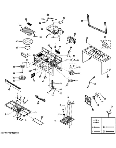 Oven cavity parts