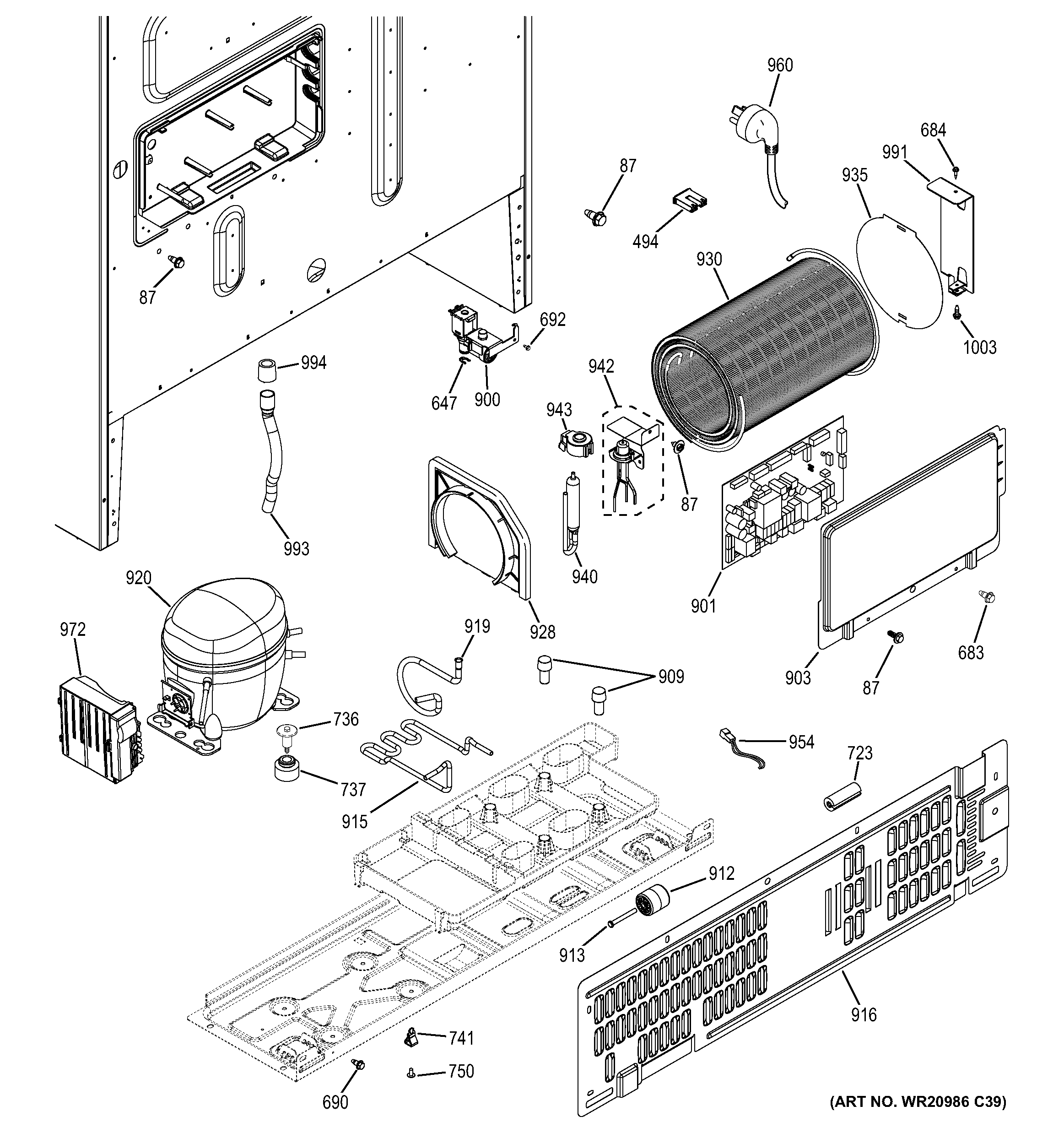 Machine compartment
