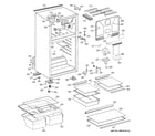 GE GTE17HBWKRWW cabinet diagram