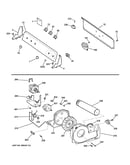 Backsplash, blower & motor assembly