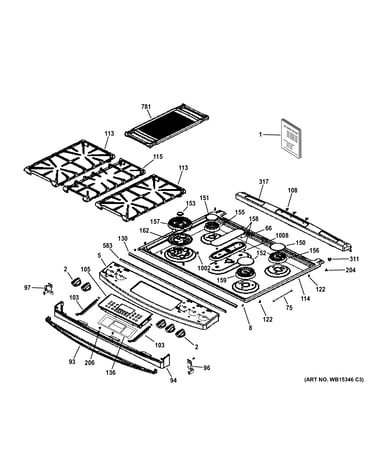 Control panel & cooktop