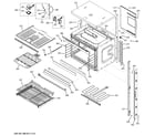 GE PT7550DF1WW upper oven diagram