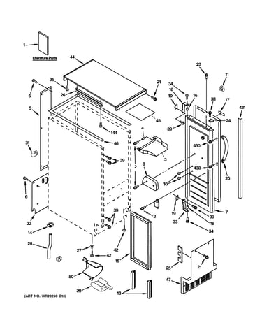 Cabinet, liner & door parts