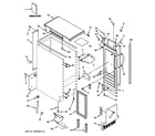 GE ZDIC150WWWB cabinet, liner & door parts diagram
