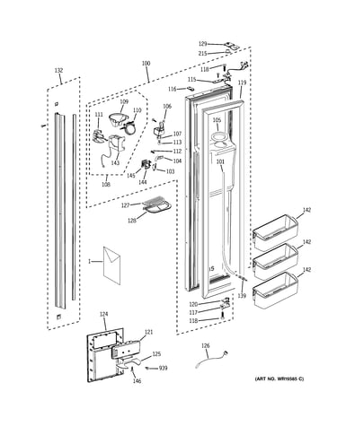 Freezer door