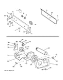 Backsplash, blower & drive assembly